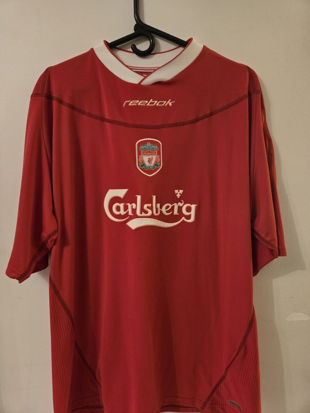Vintage Rare Reebok Liverpool Fc Jersey Carlsberg Red Size XL Used Nice...